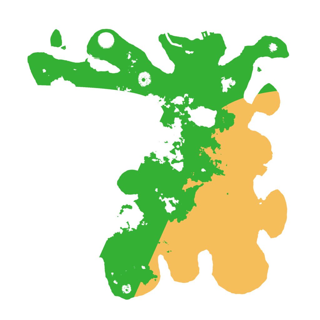 Biome Rust Map: Procedural Map, Size: 3500, Seed: 160221341