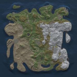 Thumbnail Rust Map: Procedural Map, Size: 4000, Seed: 824233905, 18 Monuments