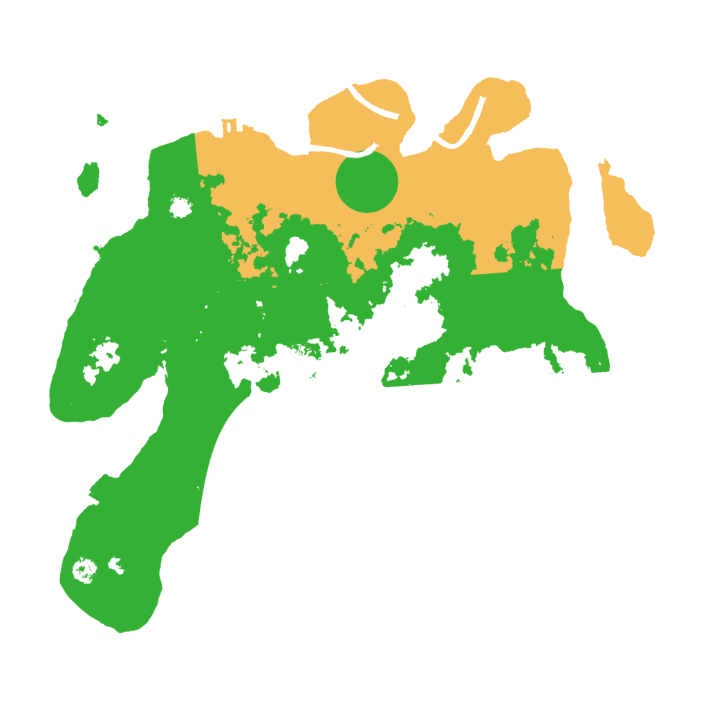 Biome Rust Map: Procedural Map, Size: 3000, Seed: 818767796