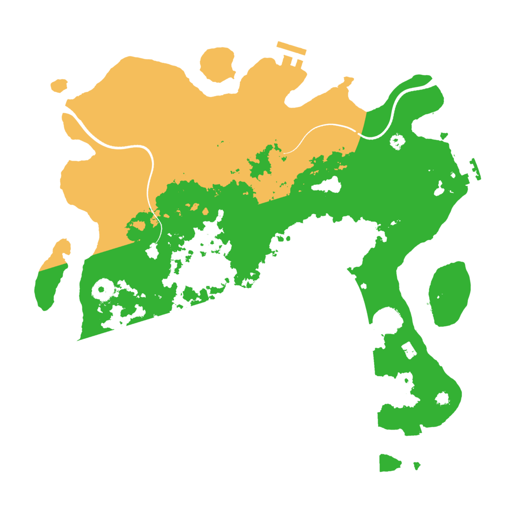 Biome Rust Map: Procedural Map, Size: 3500, Seed: 159546690