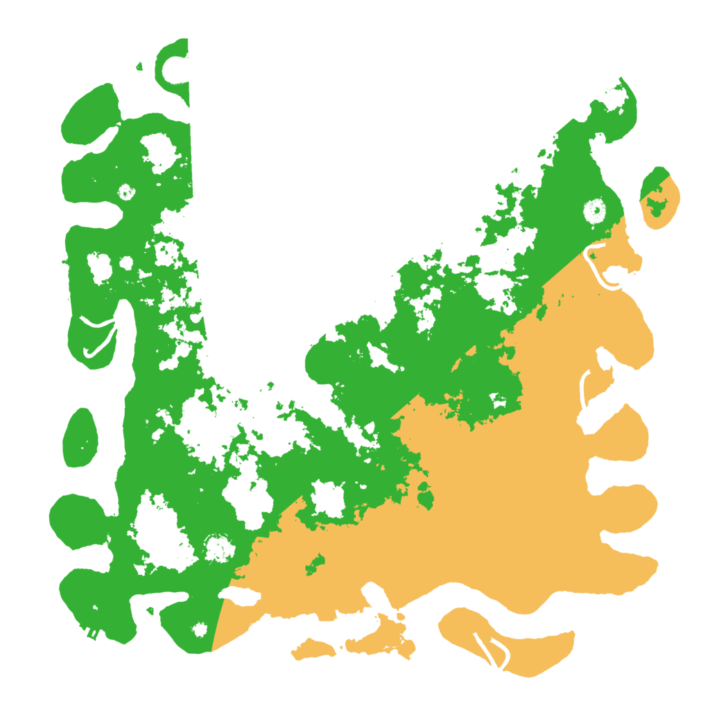 Biome Rust Map: Procedural Map, Size: 4500, Seed: 1341002527