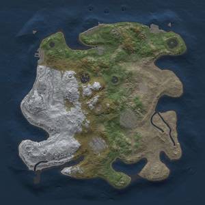 Thumbnail Rust Map: Procedural Map, Size: 3000, Seed: 904009212, 12 Monuments