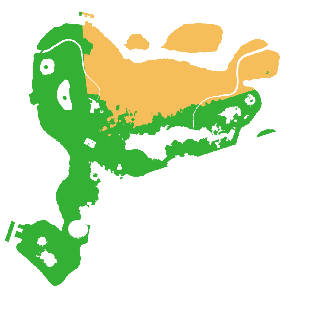 Biome Rust Map: Procedural Map, Size: 3000, Seed: 16562