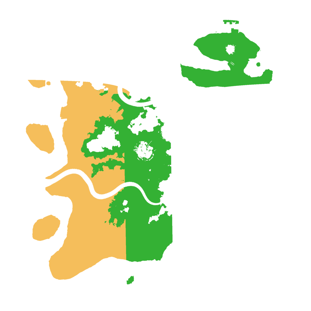 Biome Rust Map: Procedural Map, Size: 3000, Seed: 18890