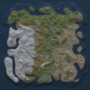 Thumbnail Rust Map: Procedural Map, Size: 4500, Seed: 978783056, 19 Monuments