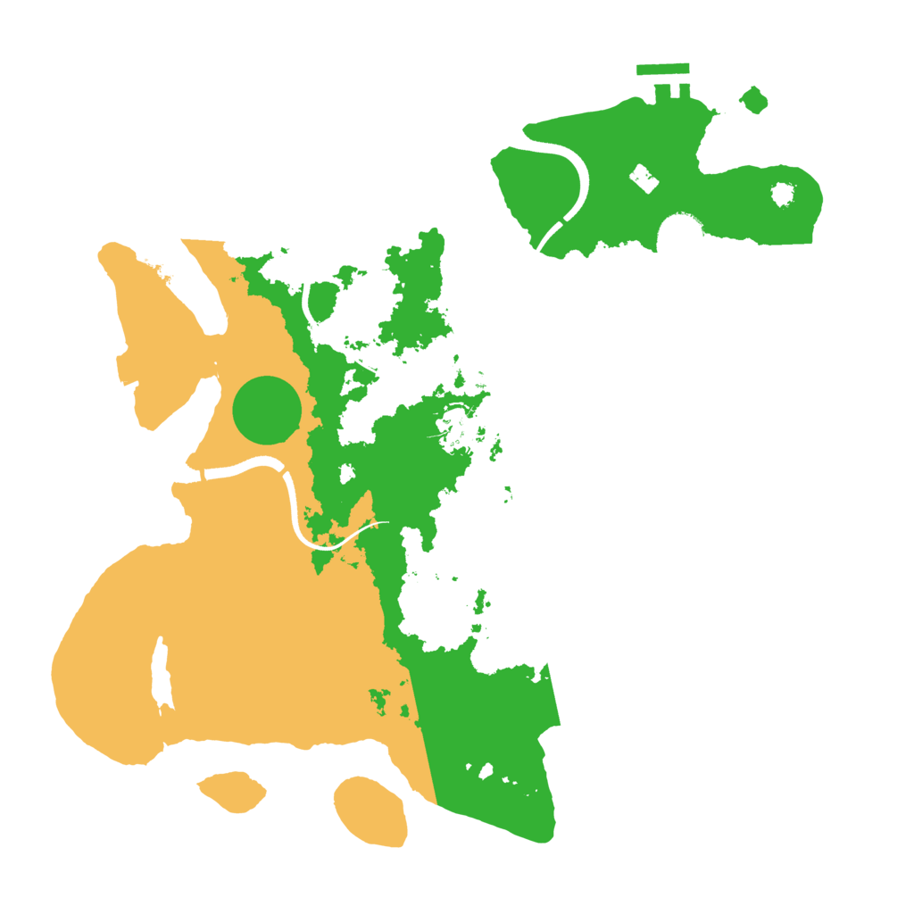 Biome Rust Map: Procedural Map, Size: 3500, Seed: 481888834