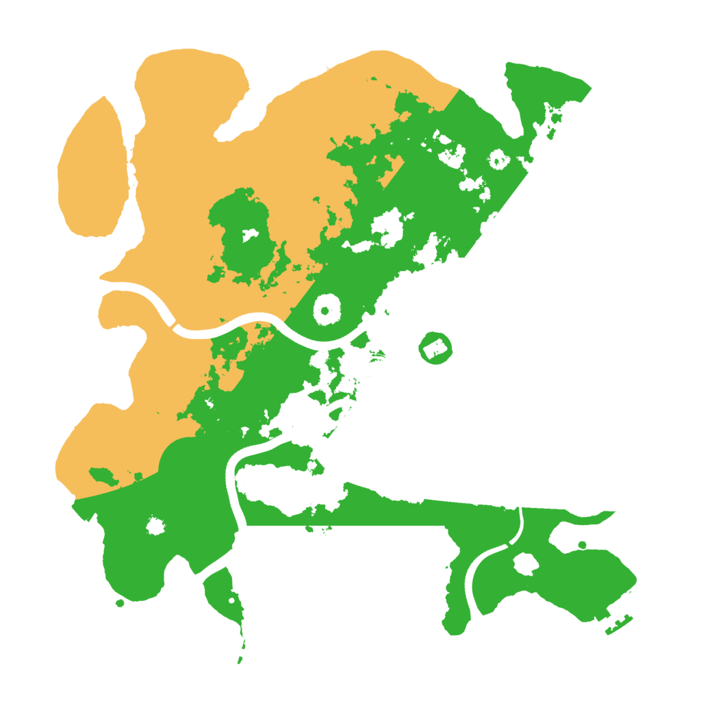 Biome Rust Map: Procedural Map, Size: 3500, Seed: 512043061