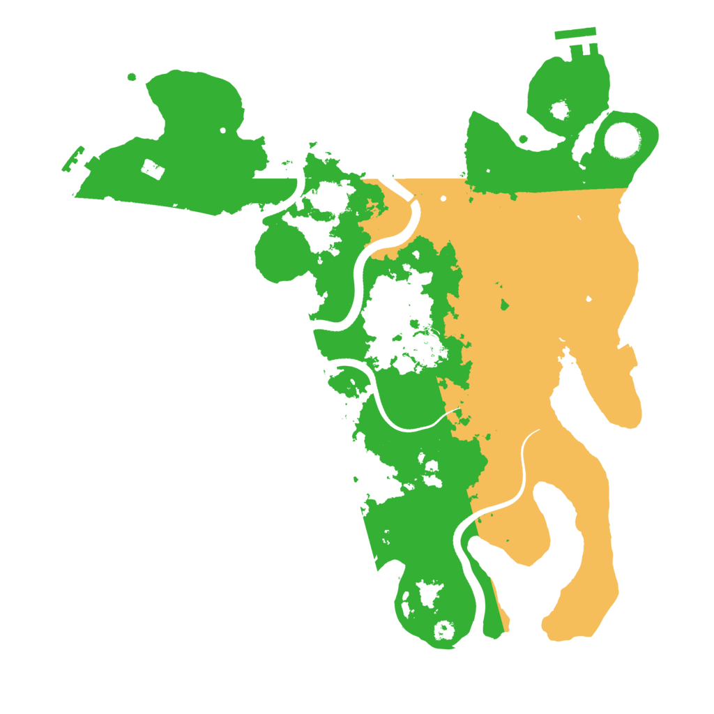 Biome Rust Map: Procedural Map, Size: 3500, Seed: 388825
