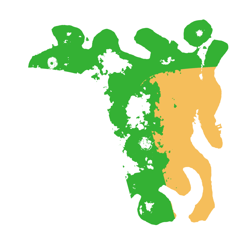 Biome Rust Map: Procedural Map, Size: 3500, Seed: 388825