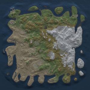 Thumbnail Rust Map: Procedural Map, Size: 4500, Seed: 254052680, 19 Monuments