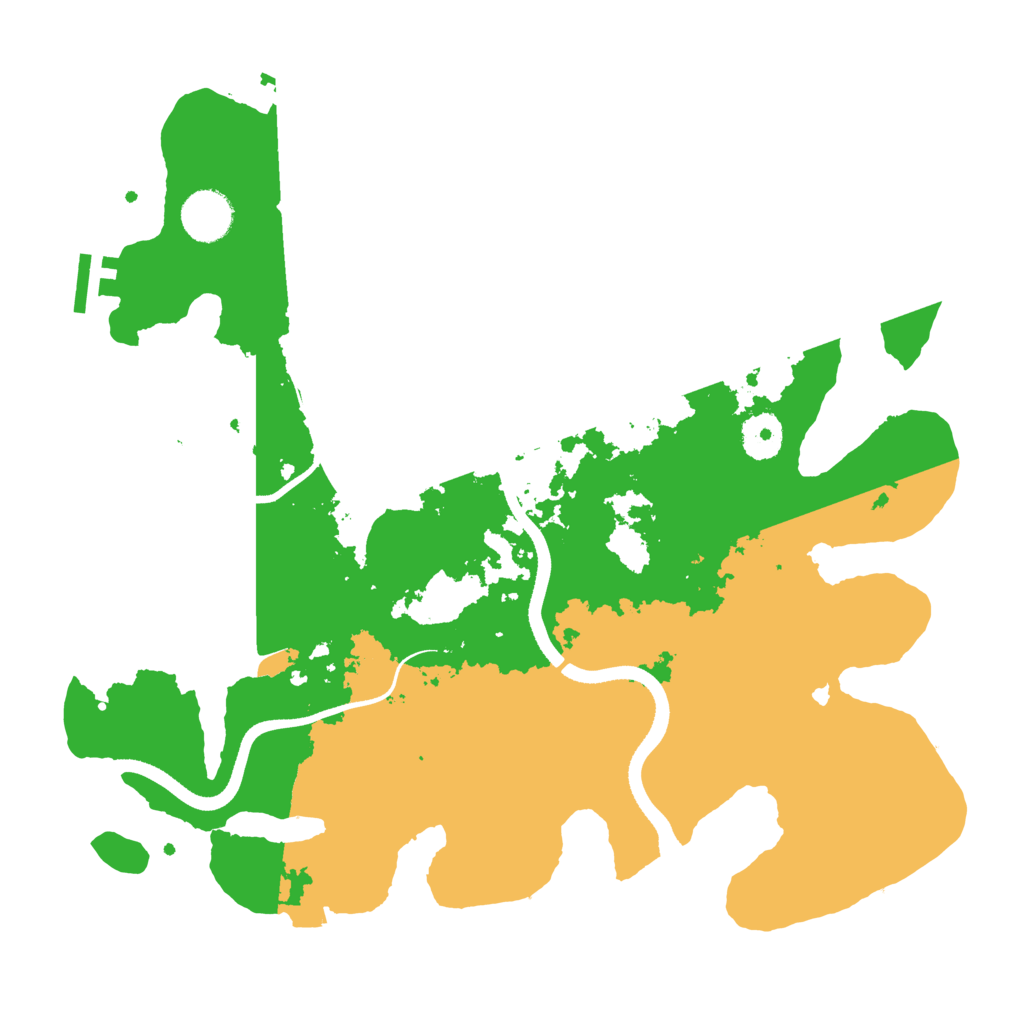 Biome Rust Map: Procedural Map, Size: 3500, Seed: 896224520