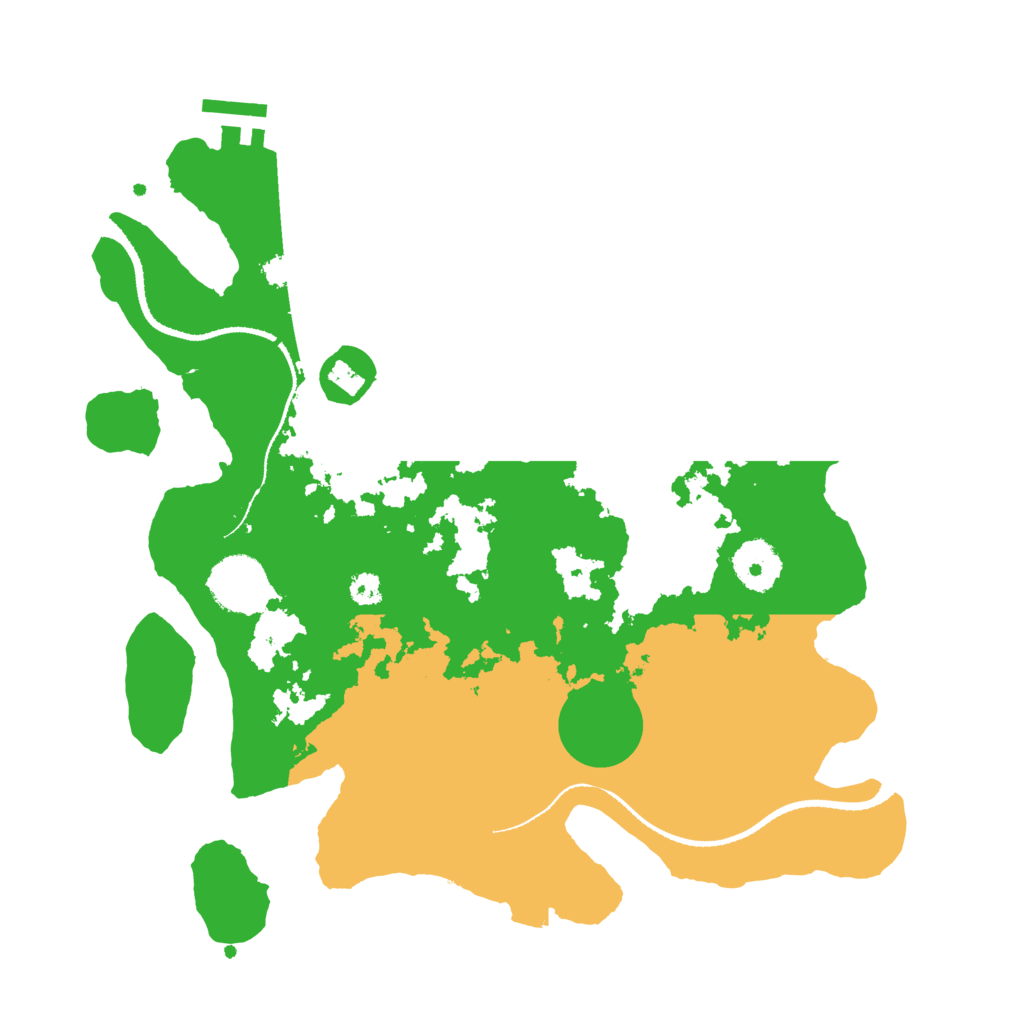 Biome Rust Map: Procedural Map, Size: 3200, Seed: 861470319