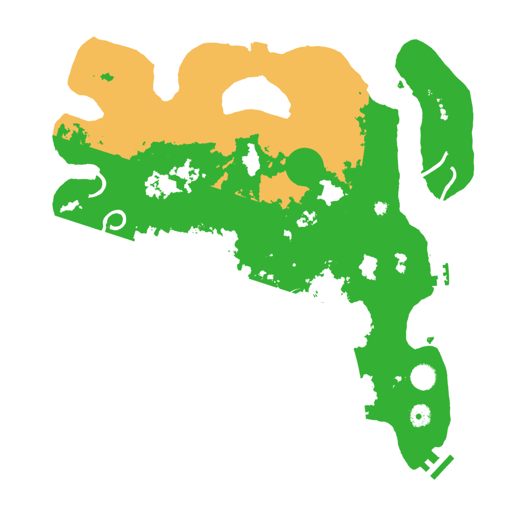 Biome Rust Map: Procedural Map, Size: 3500, Seed: 712945