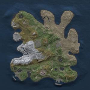 Thumbnail Rust Map: Procedural Map, Size: 3000, Seed: 783471870, 13 Monuments