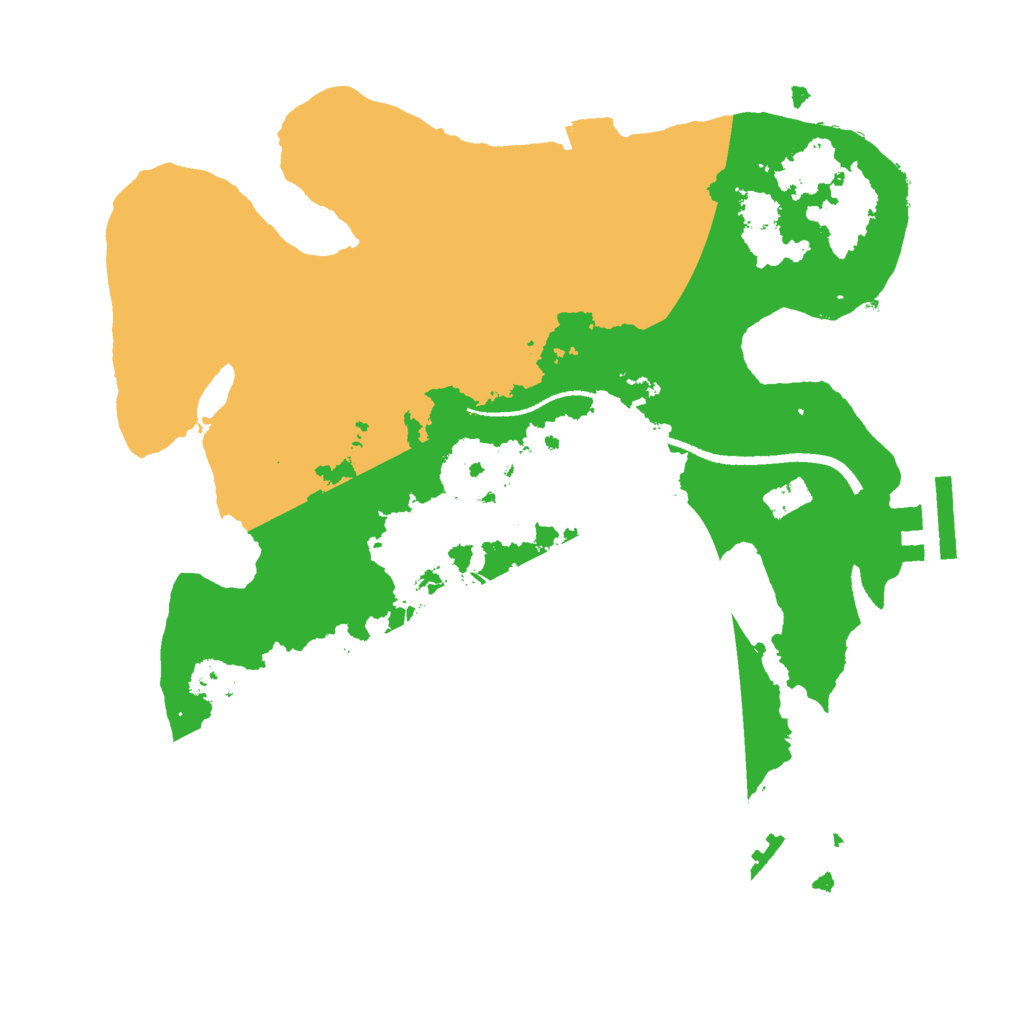Biome Rust Map: Procedural Map, Size: 2500, Seed: 1251020796
