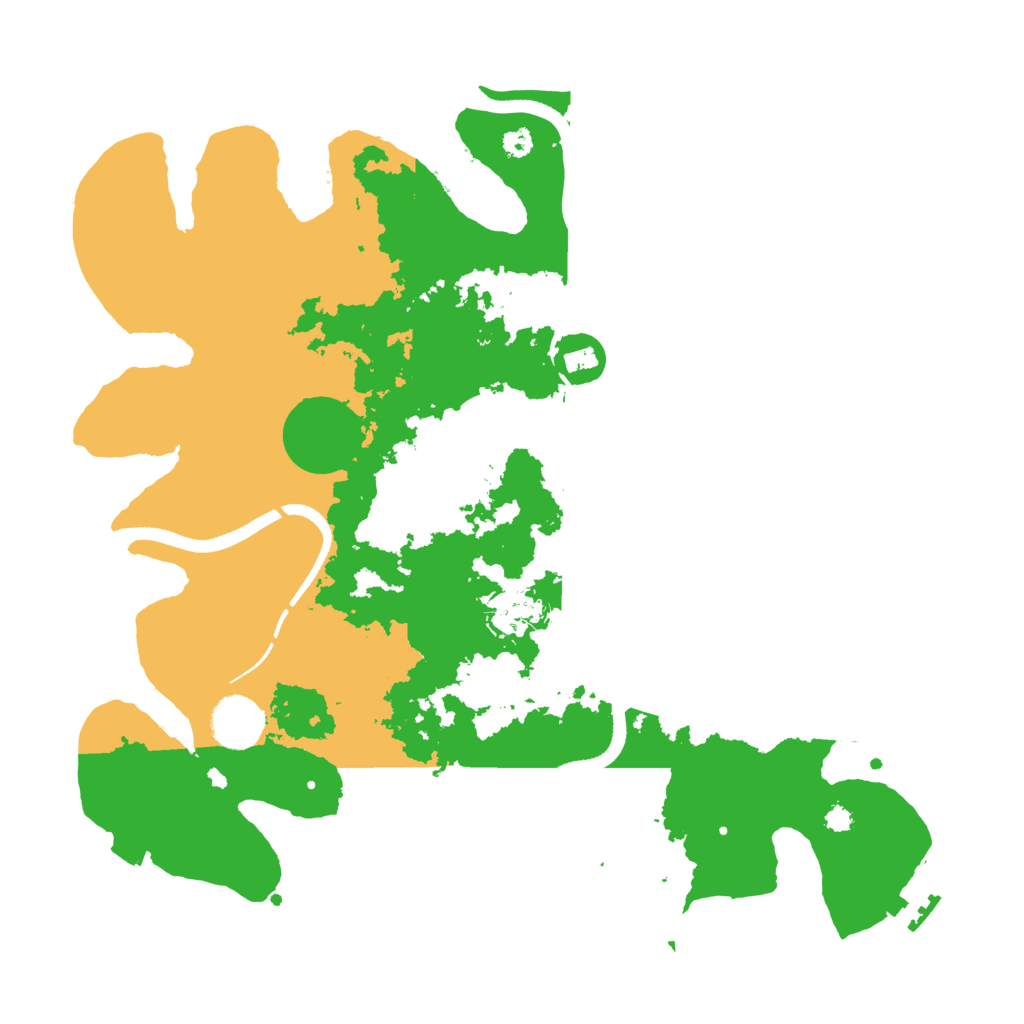 Biome Rust Map: Procedural Map, Size: 3500, Seed: 423456889
