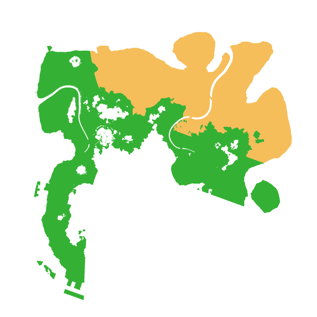 Biome Rust Map: Procedural Map, Size: 3000, Seed: 42200