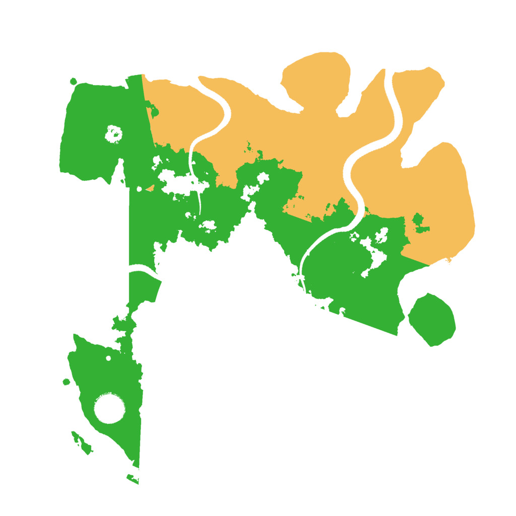 Biome Rust Map: Procedural Map, Size: 3000, Seed: 42200