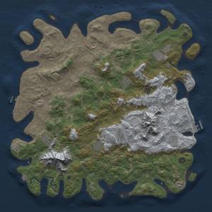 Thumbnail Rust Map: Procedural Map, Size: 5000, Seed: 1426742330, 19 Monuments