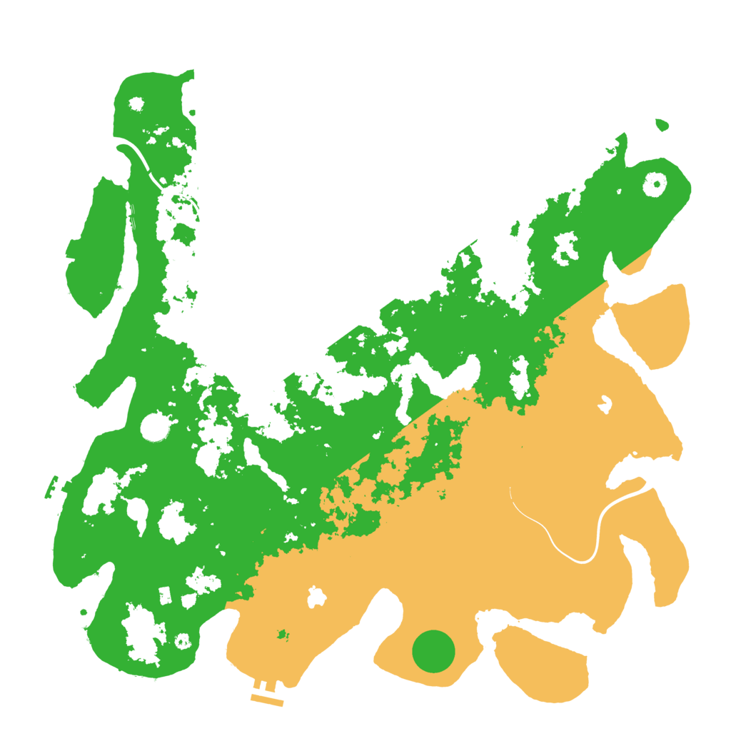 Biome Rust Map: Procedural Map, Size: 4500, Seed: 1158062496