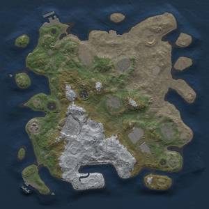 Thumbnail Rust Map: Procedural Map, Size: 3500, Seed: 981284092, 17 Monuments