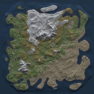 Thumbnail Rust Map: Procedural Map, Size: 5000, Seed: 10121984, 19 Monuments