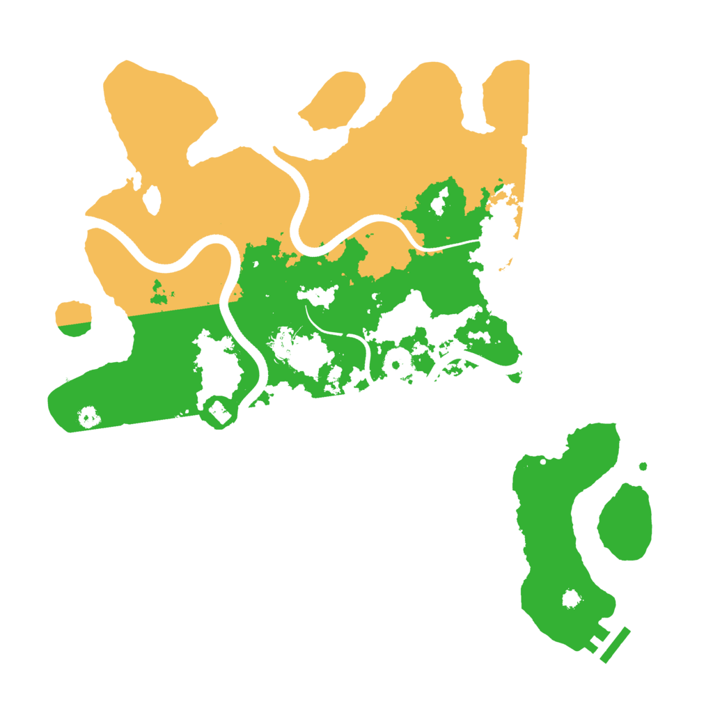 Biome Rust Map: Procedural Map, Size: 3500, Seed: 1660458548