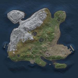 Thumbnail Rust Map: Procedural Map, Size: 2500, Seed: 731803535, 11 Monuments