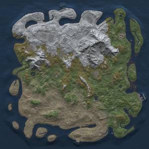 Thumbnail Rust Map: Procedural Map, Size: 5000, Seed: 1285278005, 19 Monuments