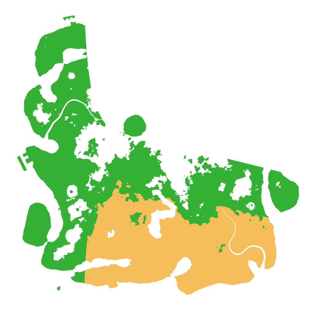 Biome Rust Map: Procedural Map, Size: 4000, Seed: 13879534
