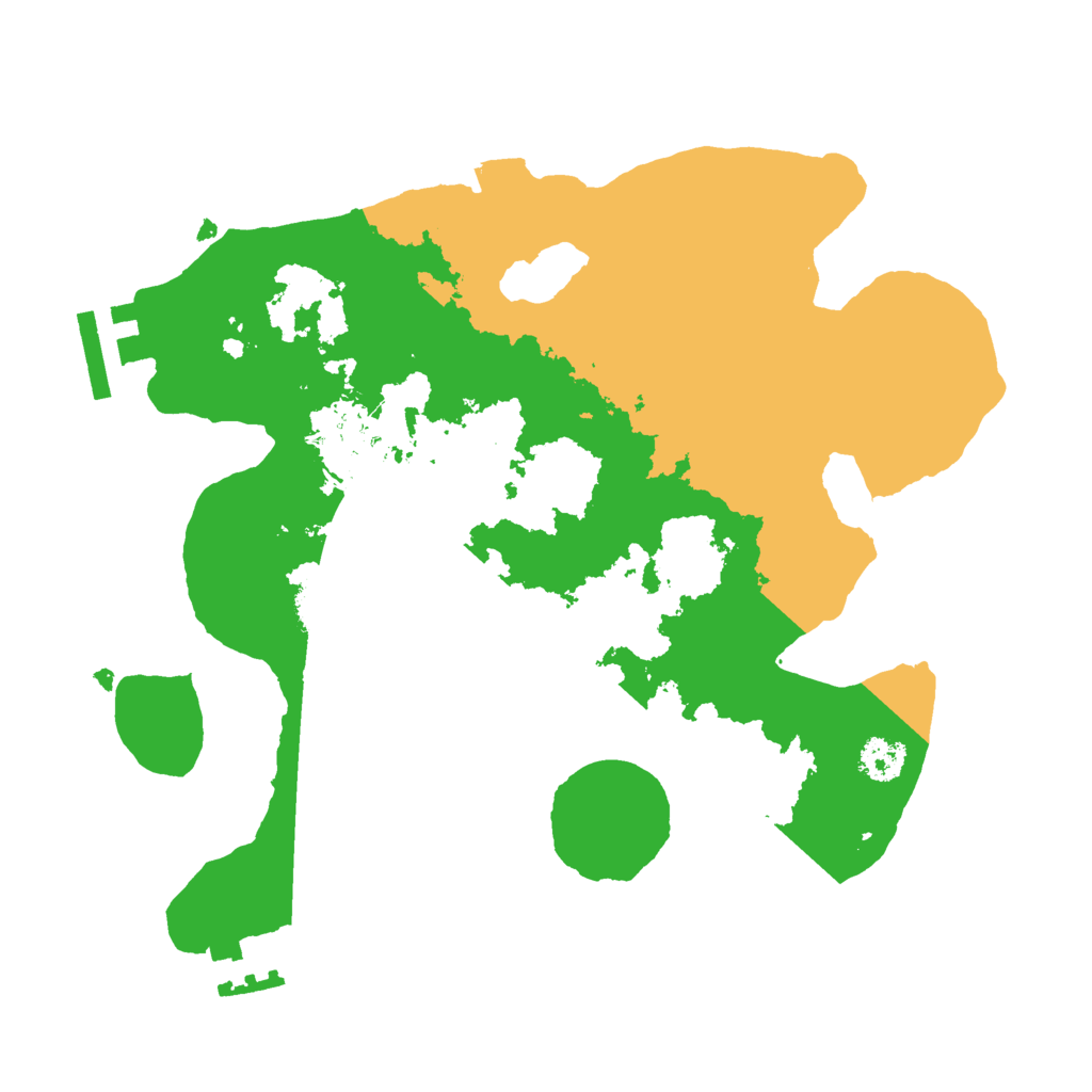 Biome Rust Map: Procedural Map, Size: 2500, Seed: 1544734668