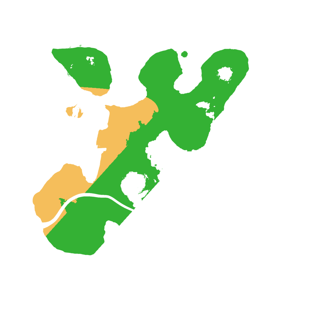 Biome Rust Map: Procedural Map, Size: 2000, Seed: 448396930