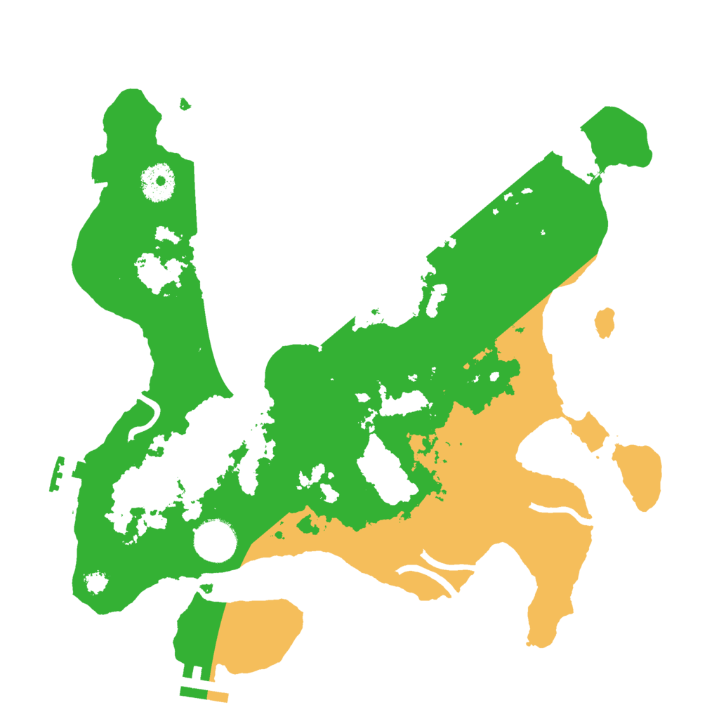 Biome Rust Map: Procedural Map, Size: 3000, Seed: 1301847177