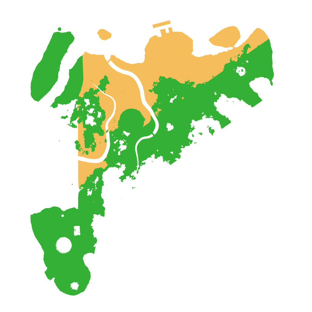 Biome Rust Map: Procedural Map, Size: 3500, Seed: 2023568493
