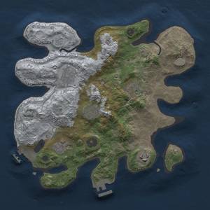 Thumbnail Rust Map: Procedural Map, Size: 3000, Seed: 1337666, 13 Monuments