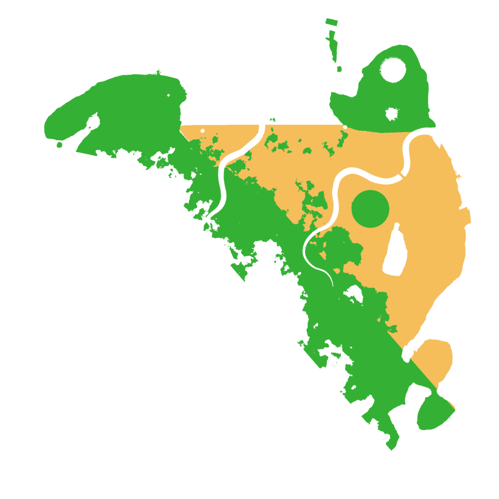 Biome Rust Map: Procedural Map, Size: 3500, Seed: 309433350