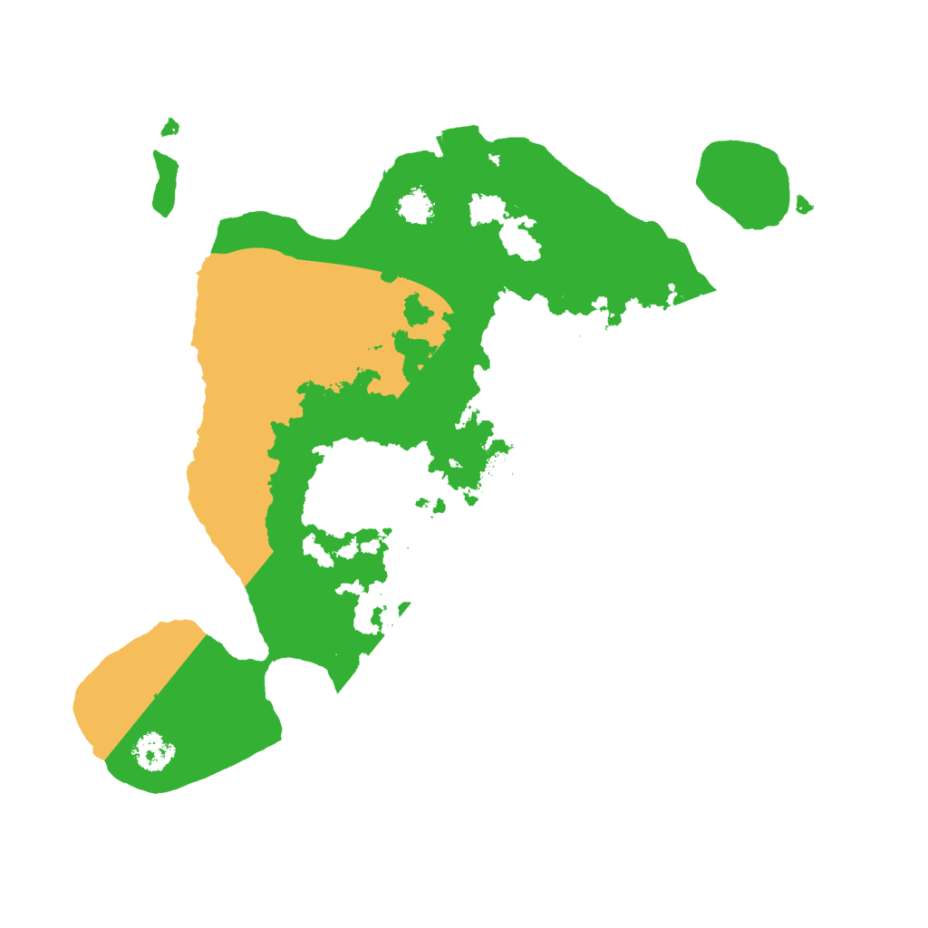 Biome Rust Map: Procedural Map, Size: 2500, Seed: 1266016964