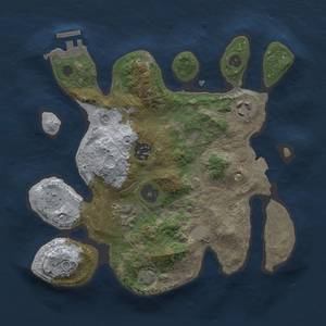 Thumbnail Rust Map: Procedural Map, Size: 2725, Seed: 12345, 10 Monuments