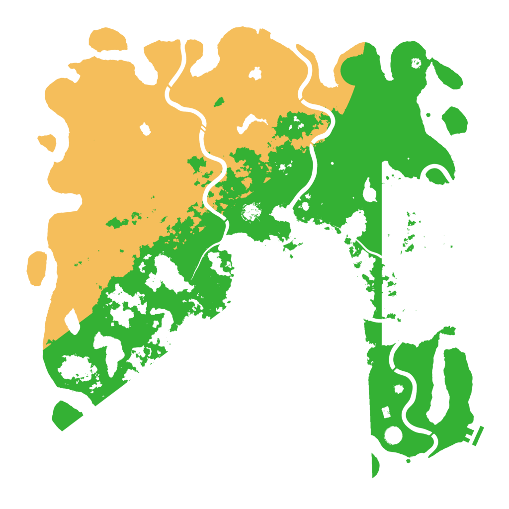 Biome Rust Map: Procedural Map, Size: 5000, Seed: 143320078