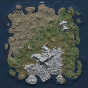 Thumbnail Rust Map: Procedural Map, Size: 5000, Seed: 143320078, 19 Monuments