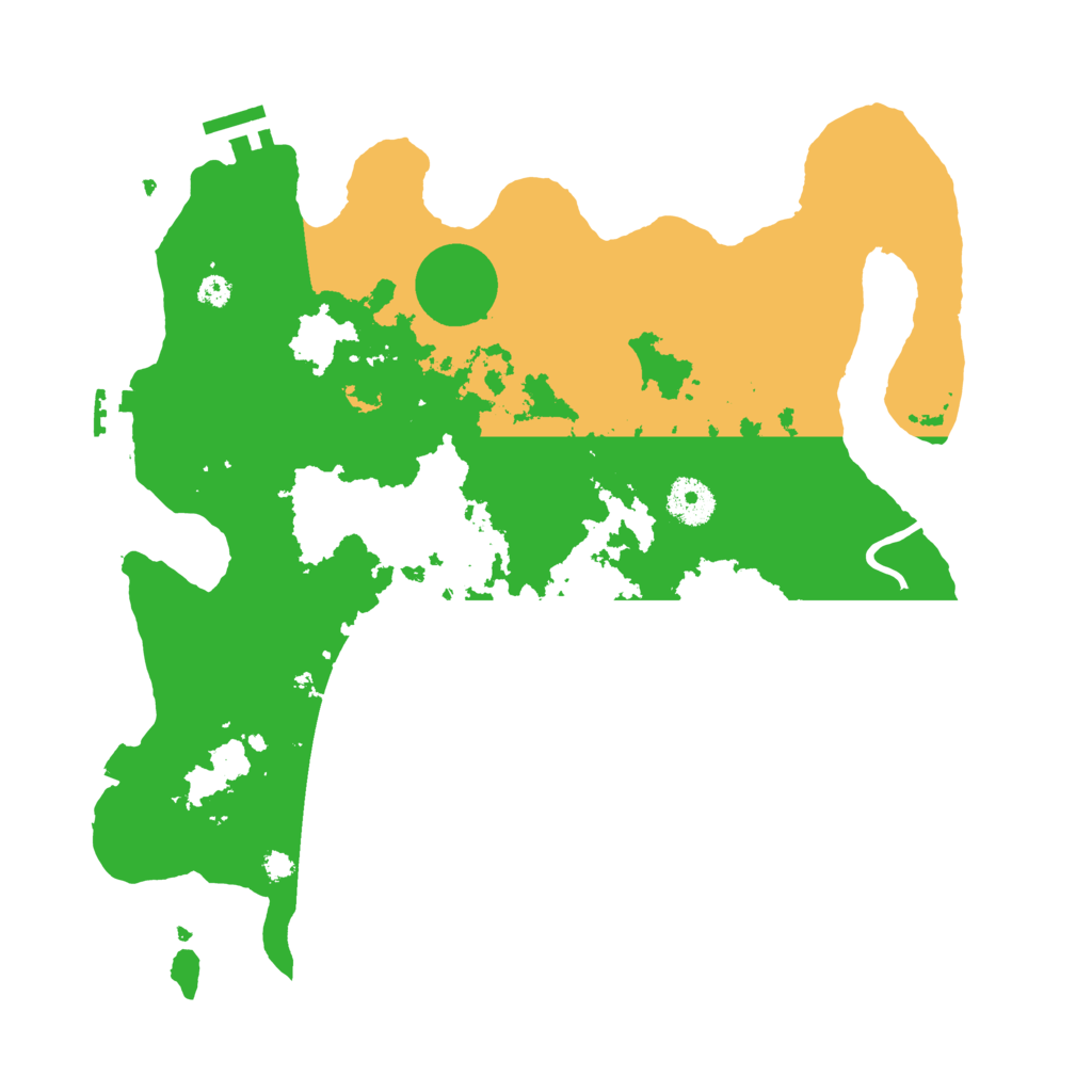 Biome Rust Map: Procedural Map, Size: 3500, Seed: 811816247