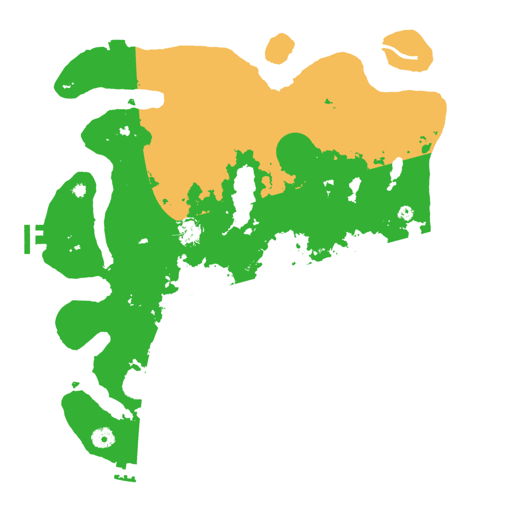 Biome Rust Map: Procedural Map, Size: 3500, Seed: 2104940298