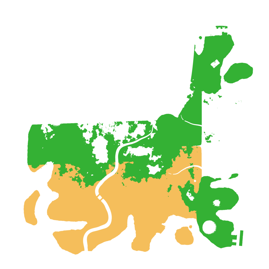 Biome Rust Map: Procedural Map, Size: 3500, Seed: 1447571444