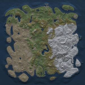 Thumbnail Rust Map: Procedural Map, Size: 5000, Seed: 181002062, 16 Monuments