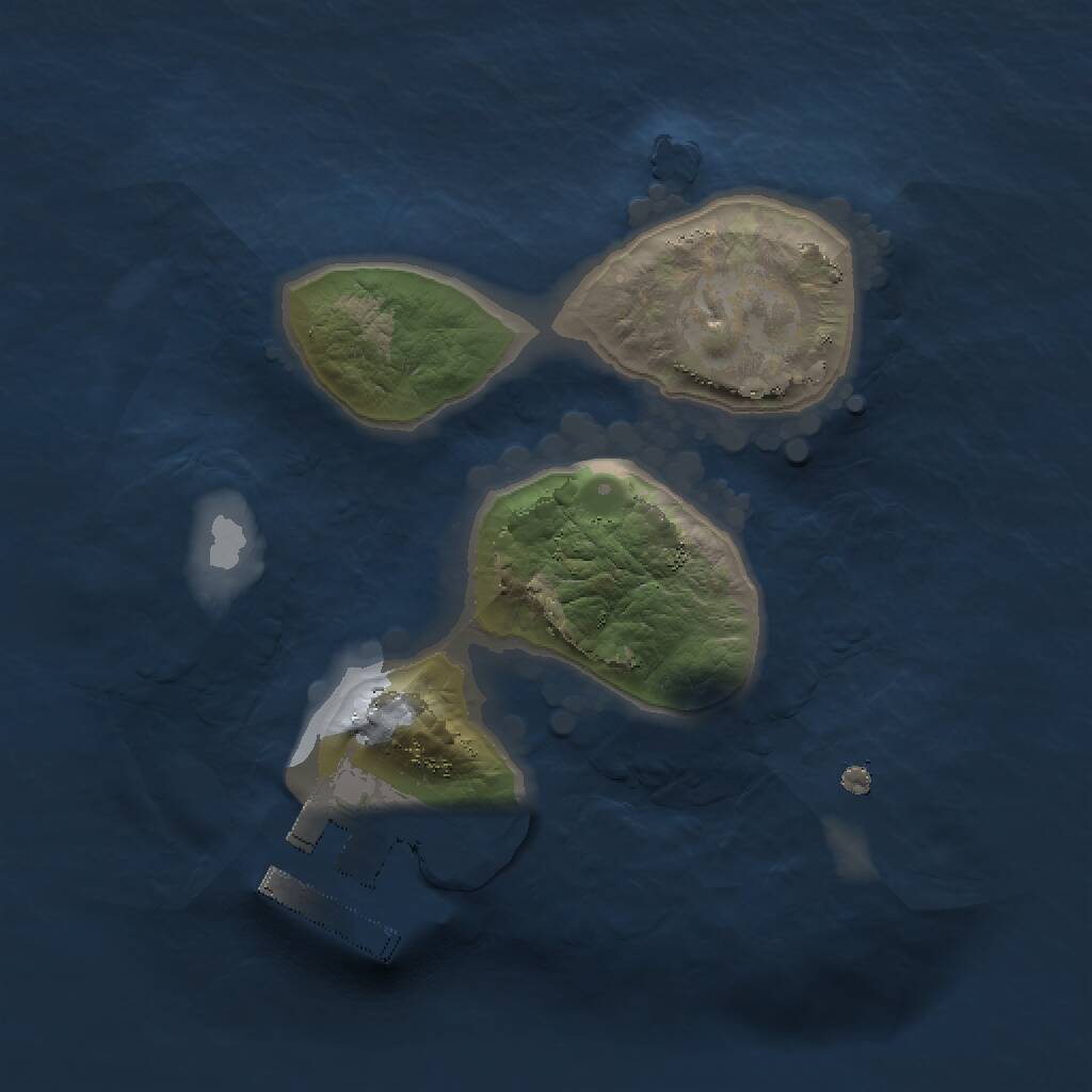 Rust Map: Procedural Map, Size: 1500, Seed: 69048198, 2 Monuments