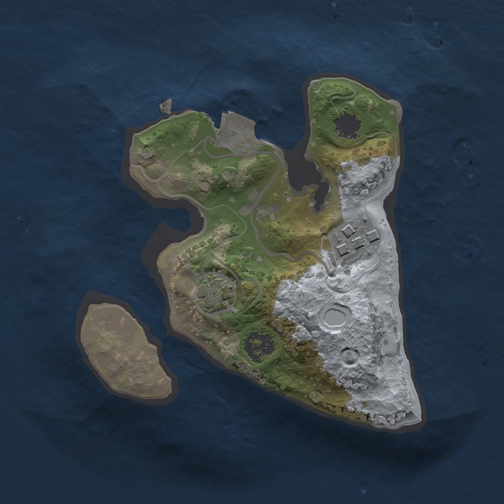 Rust Map: Procedural Map, Size: 1700, Seed: 1204585134, 5 Monuments