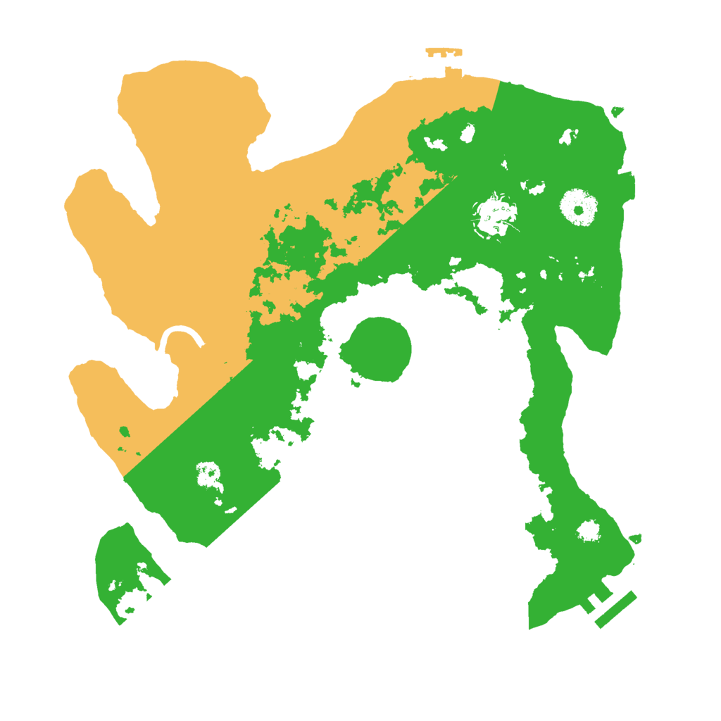 Biome Rust Map: Procedural Map, Size: 3000, Seed: 21658