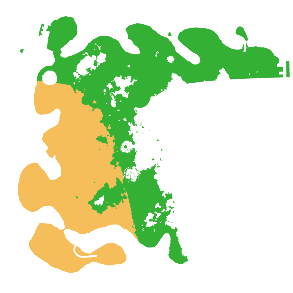 Biome Rust Map: Procedural Map, Size: 3600, Seed: 10207