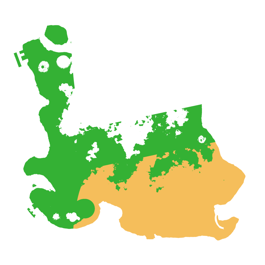 Biome Rust Map: Procedural Map, Size: 3600, Seed: 20207