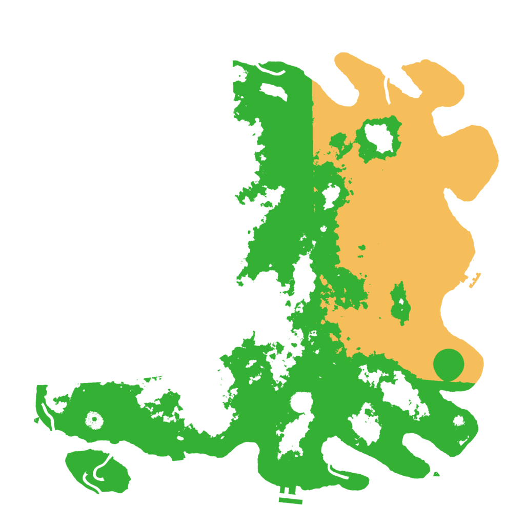 Biome Rust Map: Procedural Map, Size: 4500, Seed: 43050
